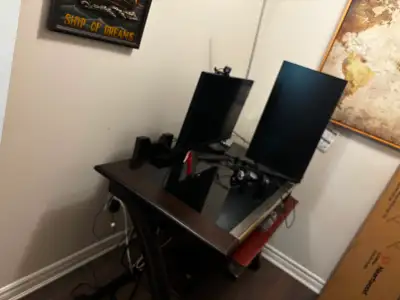 Free office desk and chair.  Pick up only, View more
