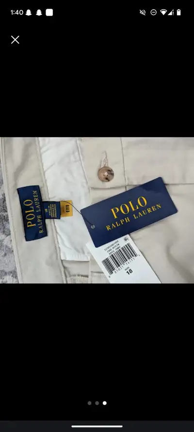 Authentic Polo Ralph Lauren trousers size 18 year old boys $80 OBO