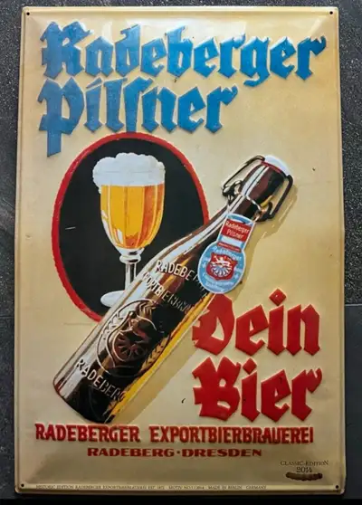 3D metal sign