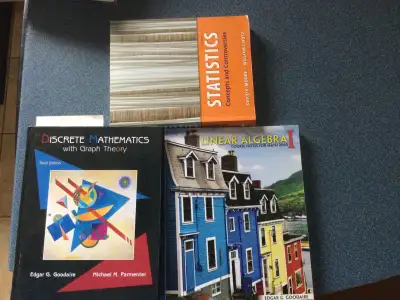 MUN TEXTBOOKS - Mathematics as pictured, View more
