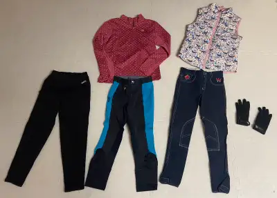 Horse Riding Clothes 8years pants, shirt (M), vest (M), crop, View more
