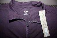 NWT Reitman's Hyba Brand Zipper Jacket / Coat. Burgundy Colour