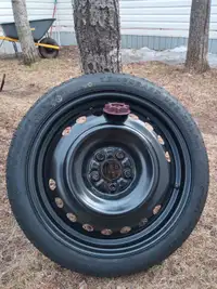 Dummy tire and rim.