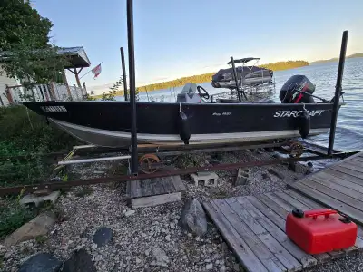 2010 Starcraft 1620 Camp (Side Console) 2002 Mercury 40HP 3-Cylinder 2-Stroke & Trailer Selling a tu...