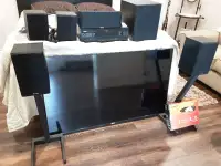 Home Theater Sound System + TV + DVD Player