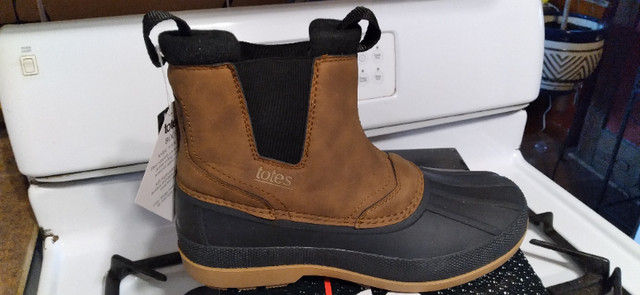 TOTES MEN'S SLIP ON COMFORTABLE WINTER BOOTS, NEW IN BOXES in Men's Shoes in Sarnia