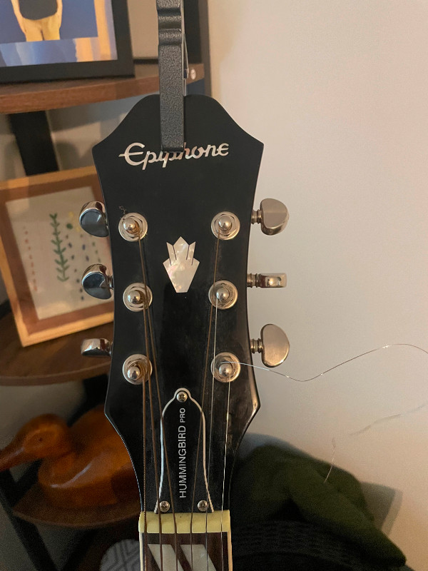Hummingbird pro Epiphone acoustic guitar. for sale  