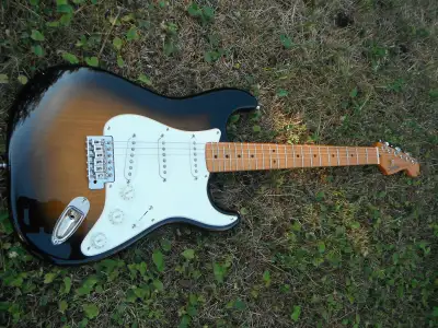 Highest quality Squier model sells for $709. plus GST new at Long & McQuade. Neck is a medium thickn...