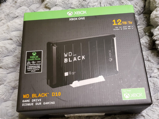 SEALED Western Digital WD Black D10 game drive Xbox 12TB | XBOX One | City  of Toronto | Kijiji