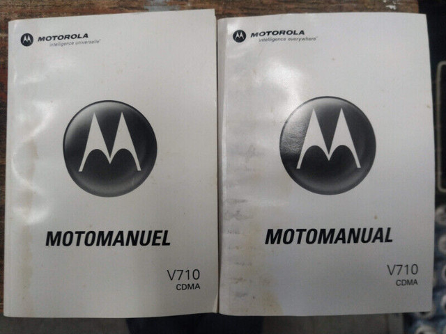 Manuels MotoRola V710 dans Objets gratuits  à Saint-Hyacinthe