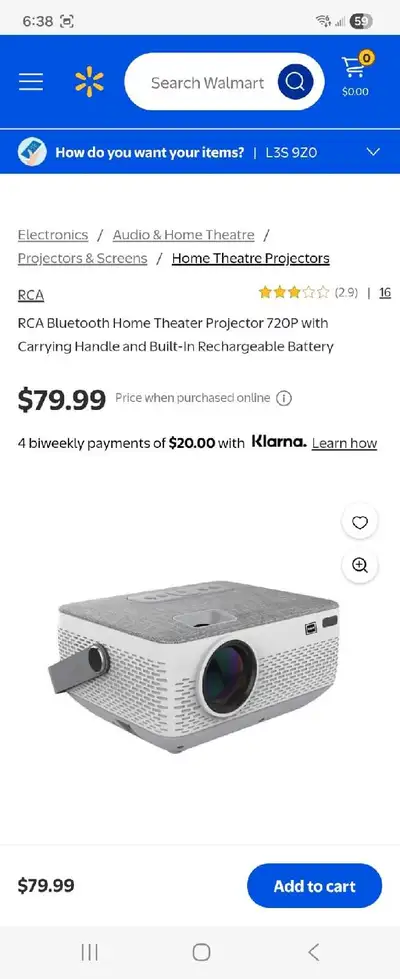 NEW RCA Projector ON CLEARANCE - PRICE IS $40 EACH, View more