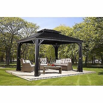 10x12 12x14 12x16 12X20 Gazebo Aluminum! Toit Rigide! NEW dans Mobilier pour terrasse et jardin  à Ville de Montréal