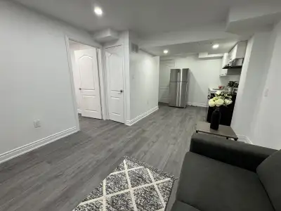 Welcome to a bright furnished legal basement apartment featuring a private entrance and a dedicated...