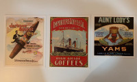 Grandes Cartes Repros Pub 1800s Ads Large Postcards