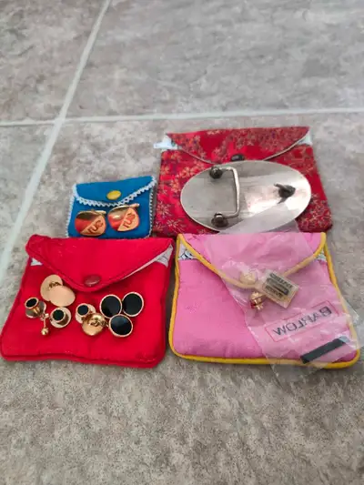 Some bijouterie with cufflinks and with belt buckle, View more