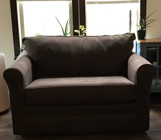 Love Seat Sofa Bed + Ottoman Couches & Futons Calgary Kijiji