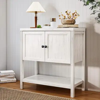 Farmhouse Entryway Table with Storage – 31.5" Narrow Console Tab, View more
