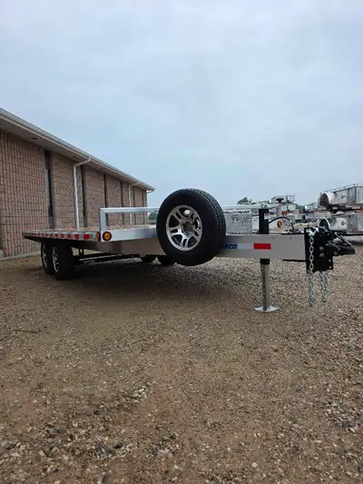 102"×16' Aluminum Bearco Deckover in stock and ready to be picked up in Listowel Ontario Trailer Spe...