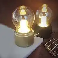 Vintage LED bedside light bulb with shape /lumière chevet , View more