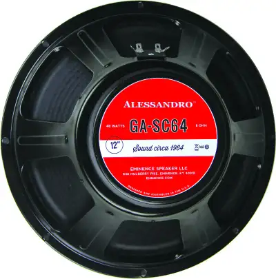 Eminence GA-SC64 - 8 ohm 12" 40W guitar amp speaker, View more