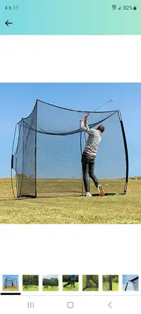 Cage de frappe golf avec filet