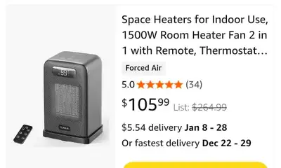 Morento Space Heater, View more