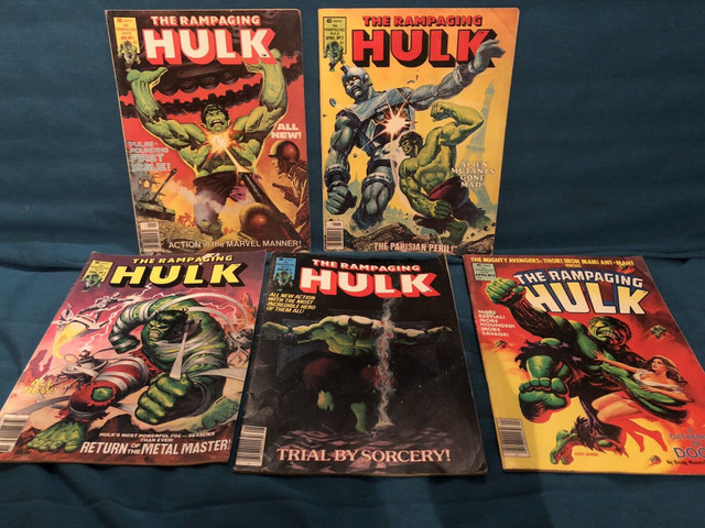 Marvel’s Rampaging Hulk Comics (1977) #1-4 and 8 in Comics & Graphic Novels in City of Toronto - Image 3