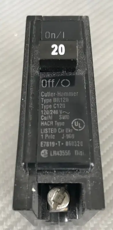 Cutler Hammer Breaker 20 amp single pole READ DESCRIPT, View more