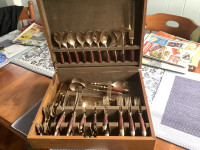 Vintage Brass Cutlery Set