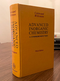 #4ADVANCED INORGANIC CHEMISTRY COTTON & WILKINSON (3rd Edition).