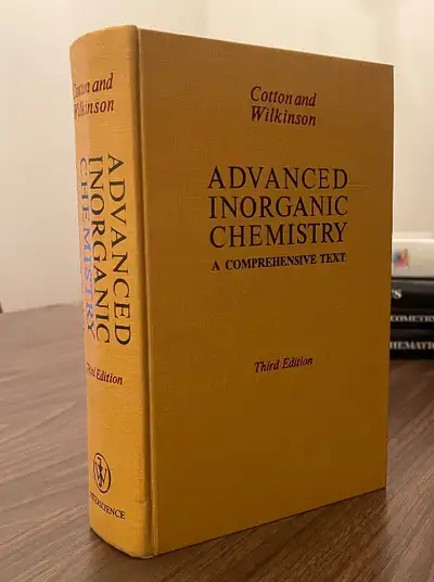 #4ADVANCED INORGANIC CHEMISTRY COTTON & WILKINSON (3rd Edition)., View more