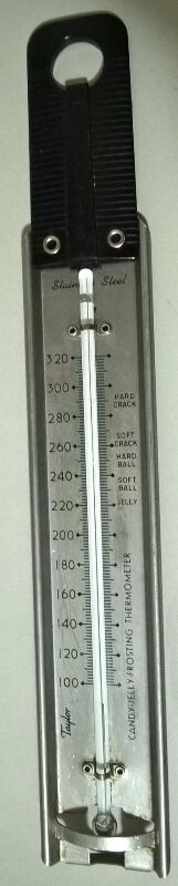 Vintage TAYLOR Candy-Jelly-Frosting Thermometer Stainless Steel