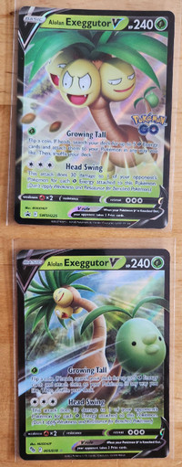 Pokemon Go Alolan Eveggutor V - Two Cards