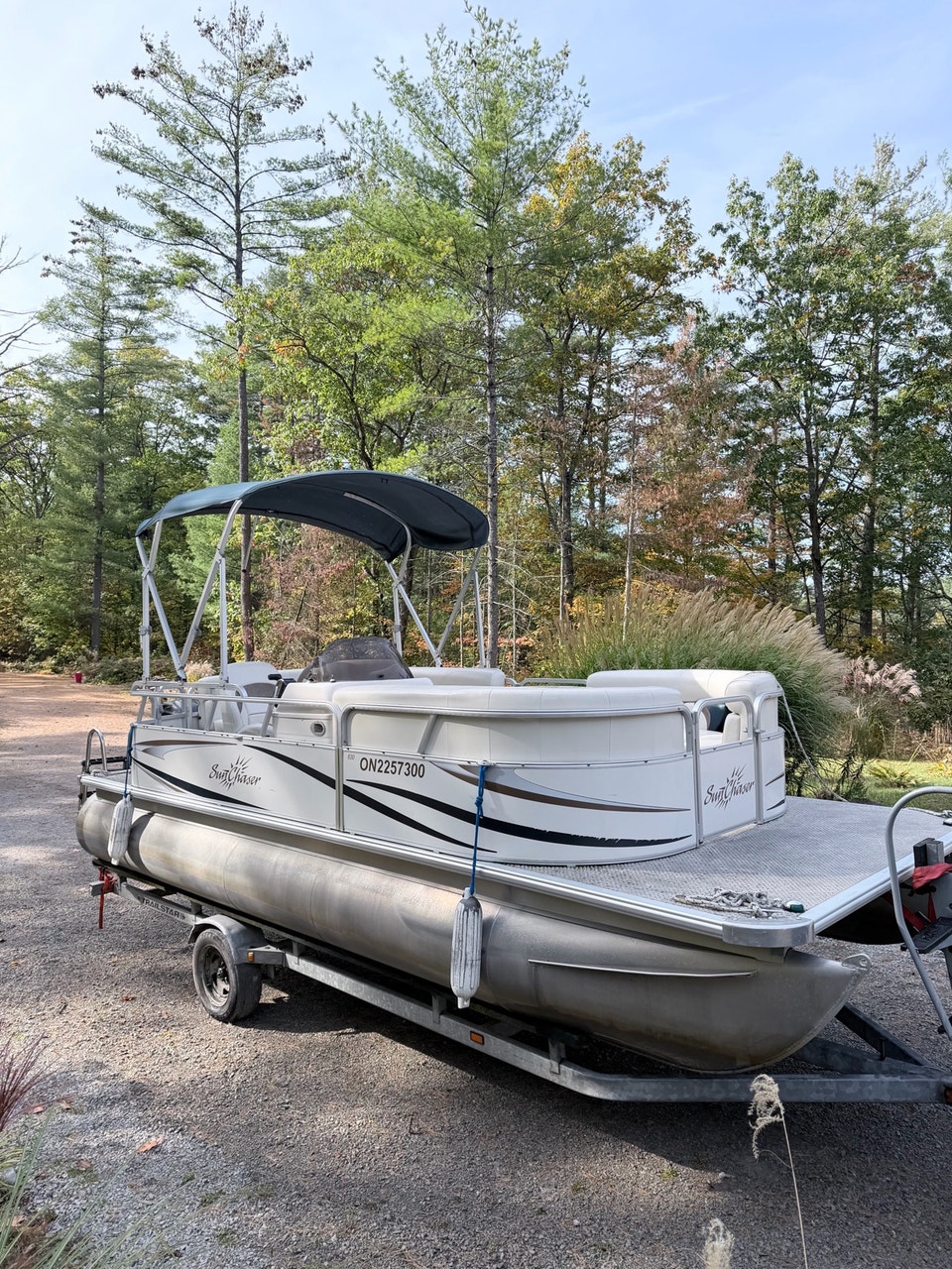 2013 20’ SunChaser Pontoon – 50 HP Mercury BigFoot MUST SELL ...