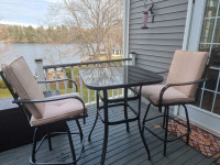 Patio set with high table