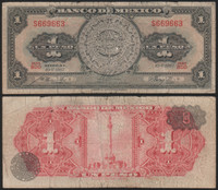 TBQ’s World Currency – Mexico [P-59] (1967) 1 Peso