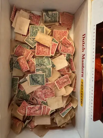 I am offering a collection of vintage Barbados Postage and Revenue stamps, clearly showing their age...