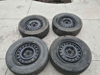 4x 245/65/17 Cooper Discover M+S Winter Tires on 5x114.3 Steelie