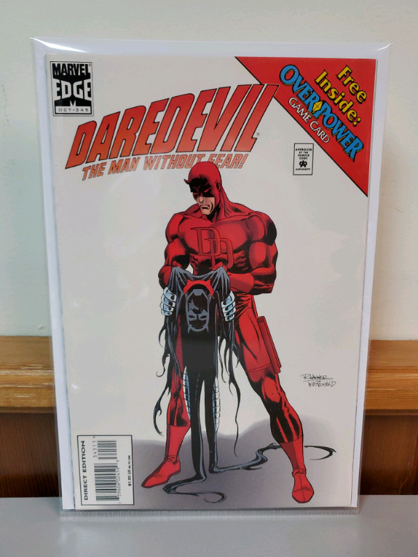 Daredevil 345 over power game card high grade comic check pics in Comics & Graphic Novels in St. Catharines
