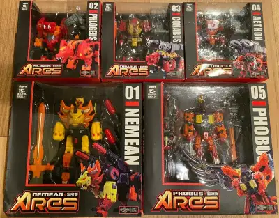TRANSFORMERS / TRANSFORMER 3RD PARTY TFC ARES / MASTERPIECE PREDAKING PREDACONS: C8 mint-in-opened-b...