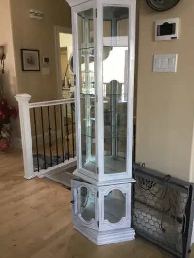 Oak  curio cabinet, View more