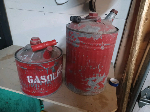 Old gas cans original  in Arts & Collectibles in Calgary
