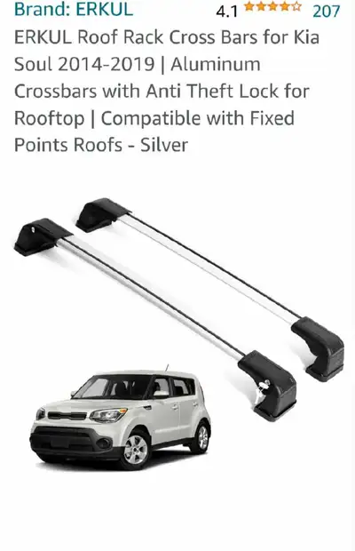 ERKULROOF CROSS BAR for KIA SOUL, View more