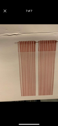 IKEA curtains - pale pink