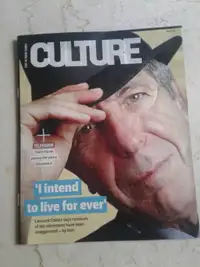 Leonard Cohen on Magazine Cover