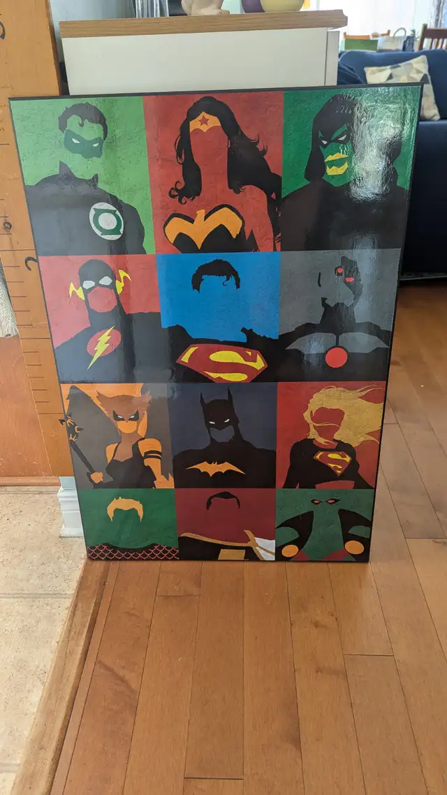 DC Superhero Wall Art – large panel in Arts & Collectibles in Ottawa - Image 2