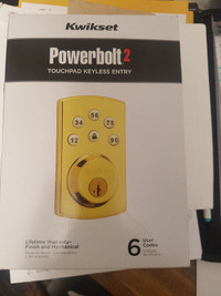 TOUCHPAD-KEYLESS ENTRY- DOOR LOCK. BRAND NEW IN THE BOX