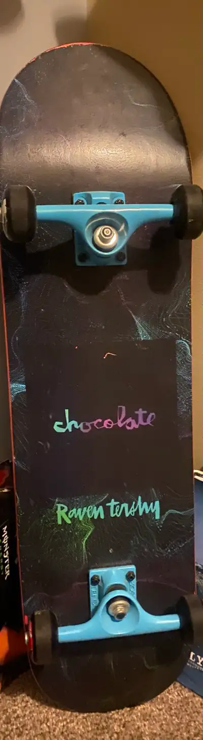 Rare Gravity Series Chocolate complete skateboard Raven Tershy, View more