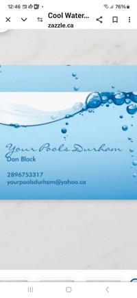 POOL MAINTENANCE PACKAGES $1200 INCL. HST FOR 2024 POOL SEASON