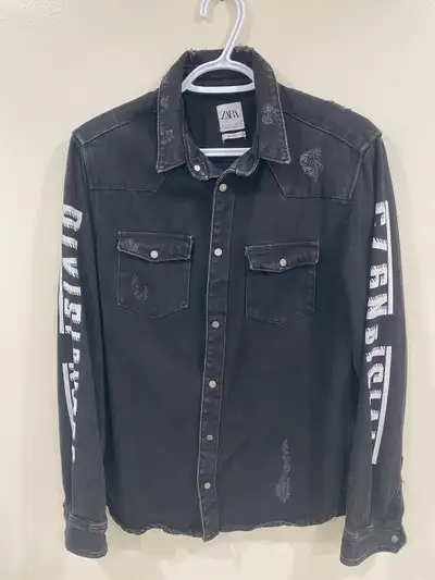 Zara Men's Black Jacket, View more